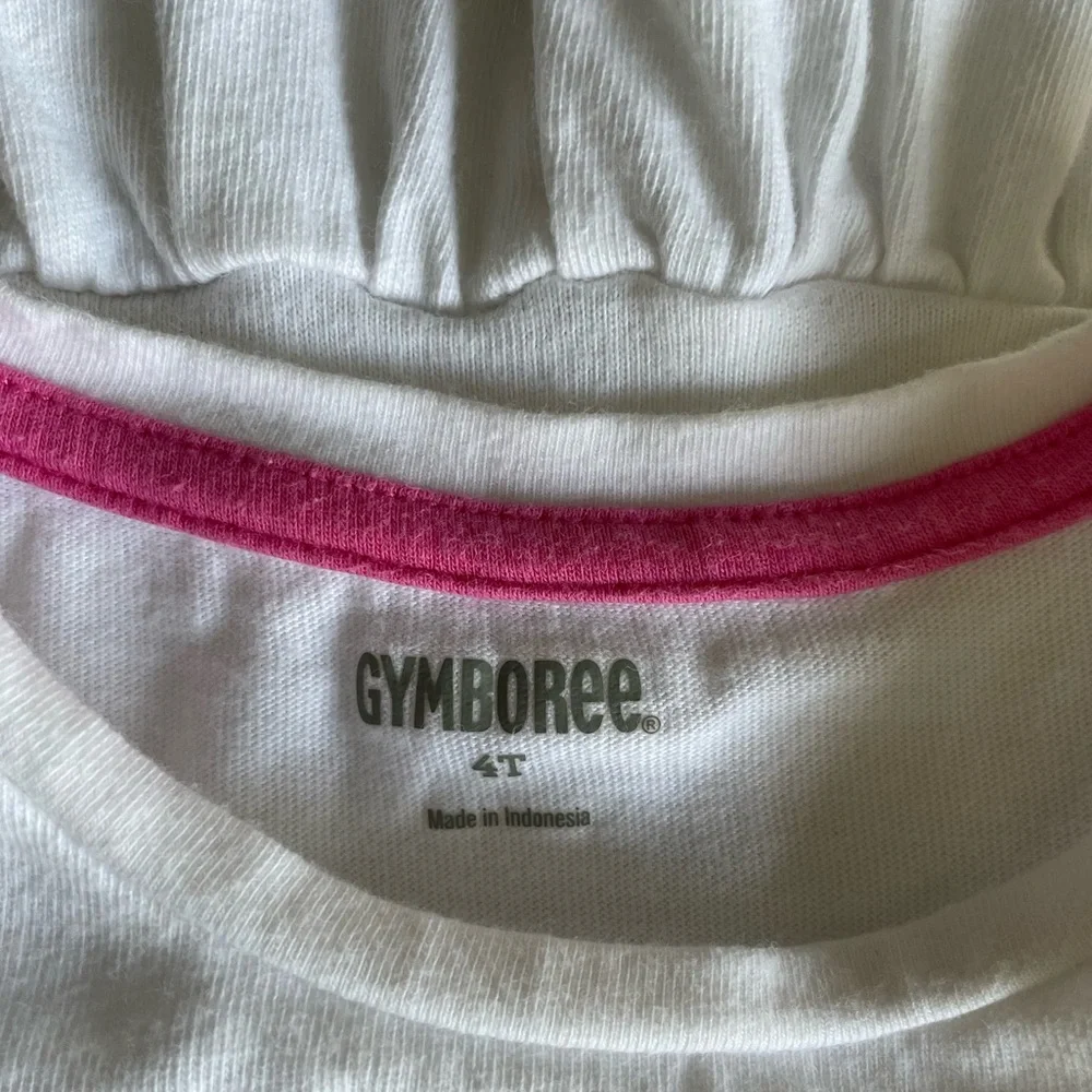 Gymboree White and Pink Girls Tops